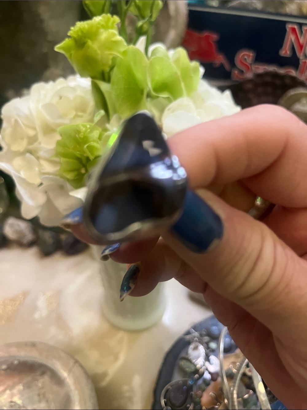 Colorado opal 925 silver ring-Size 8